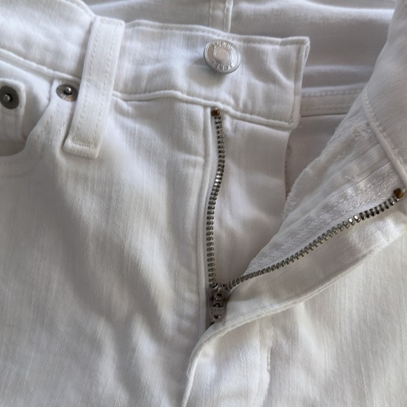 J Crew Demi Boot Crop Jean - White with Raw Hem - Picture 6 of 7